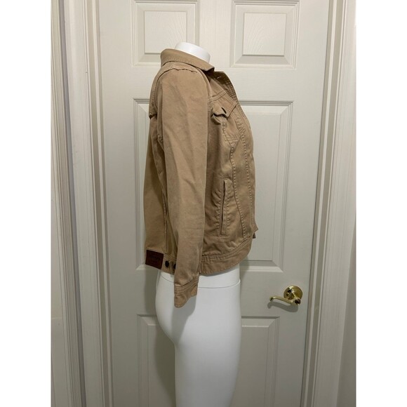 Chaps Tan womens Cropped Jacket - Picture 3 of 12